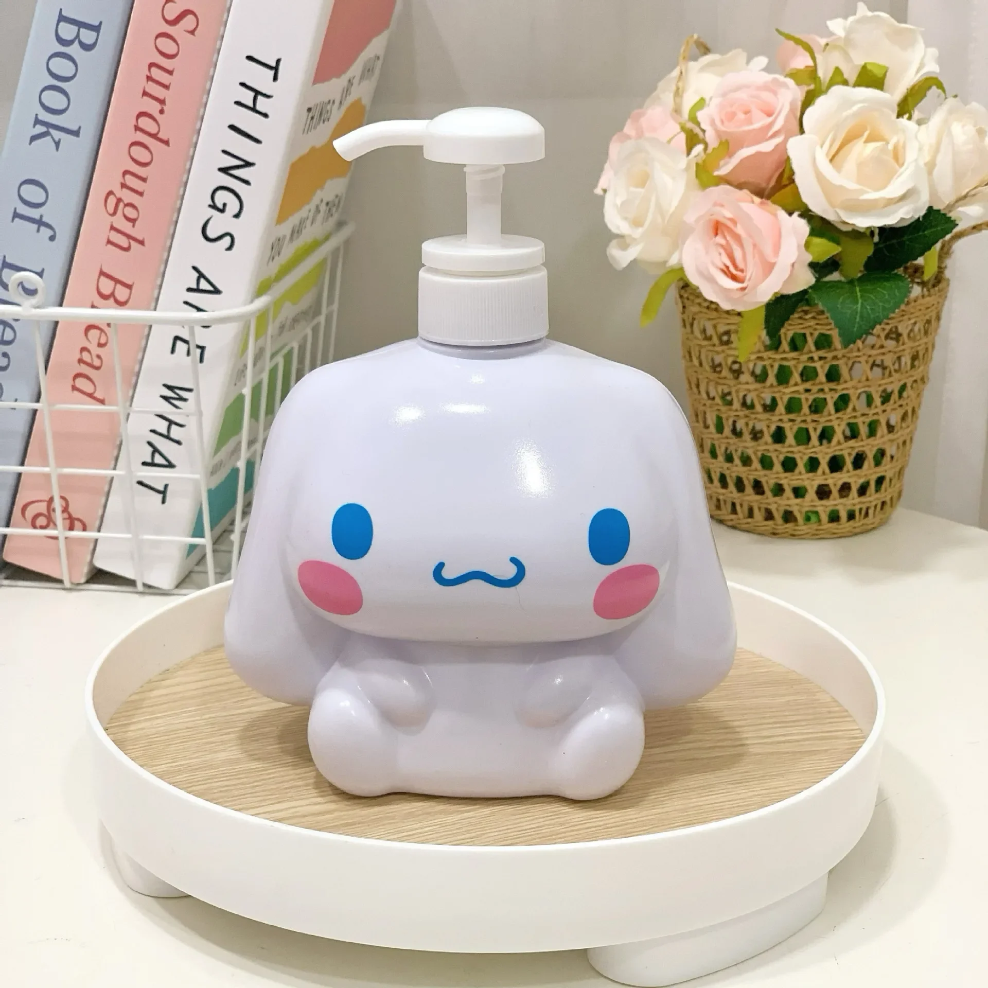 Cartoon Cinnamoroll Kuromi Melody Fles Kawaii Hello Kitty Grote Capaciteit Fles Shampoo Fles voor Douchegel Handzeep