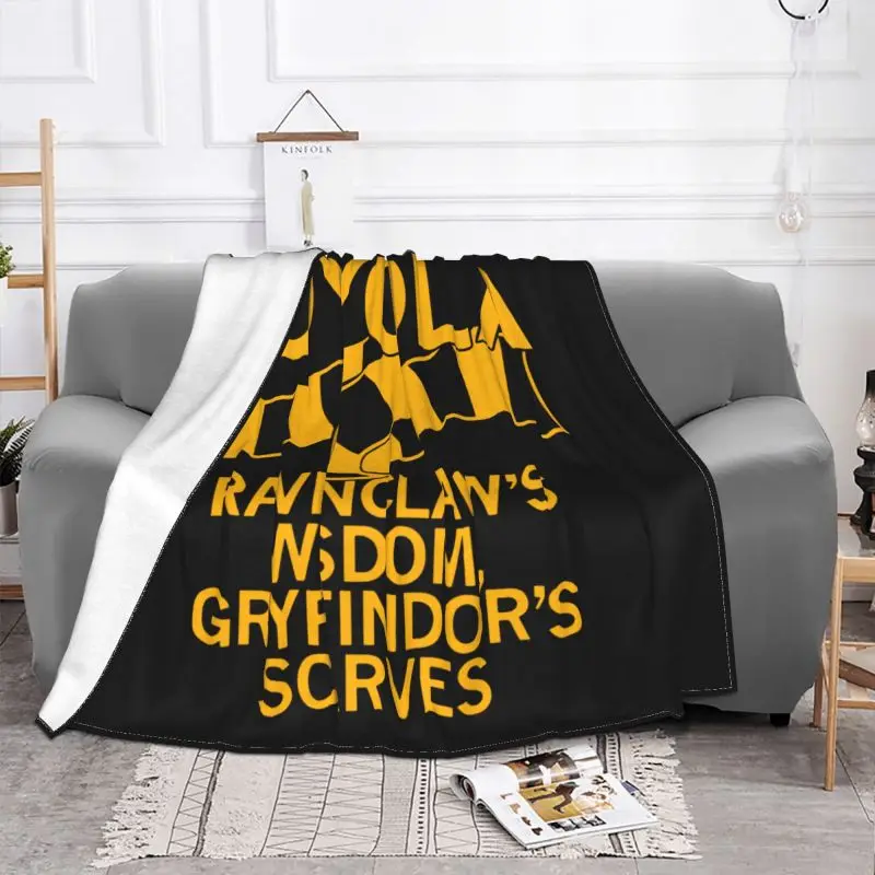 Loyola Ravenclaws Wisdom Gryffindors Scarves Blanket Shaggy Thicken Super Soft Faux Fur Throw Sleeping Sheets