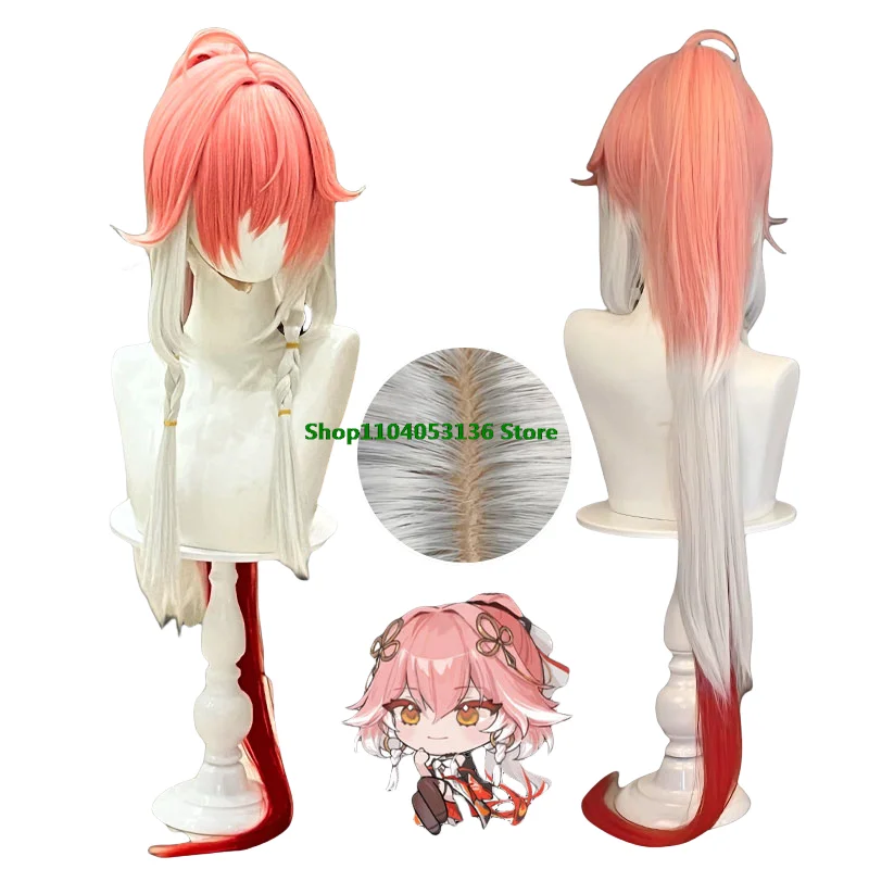 In Stock Changli Cosplay Wig Wuthering Waves Chang Li Woman Girl Long Pink Red White Hair Not Styled Wig Halloween Xmas