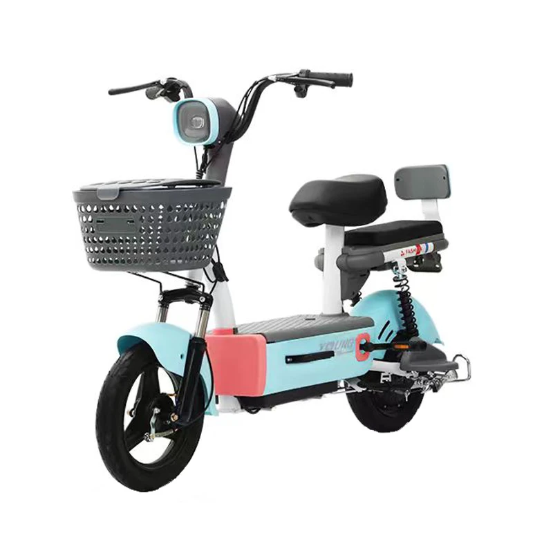 500W Brushless Motor Pedal-Assist Electric Bike with Electronic Digital Display 45KM Range Popular Vehicle