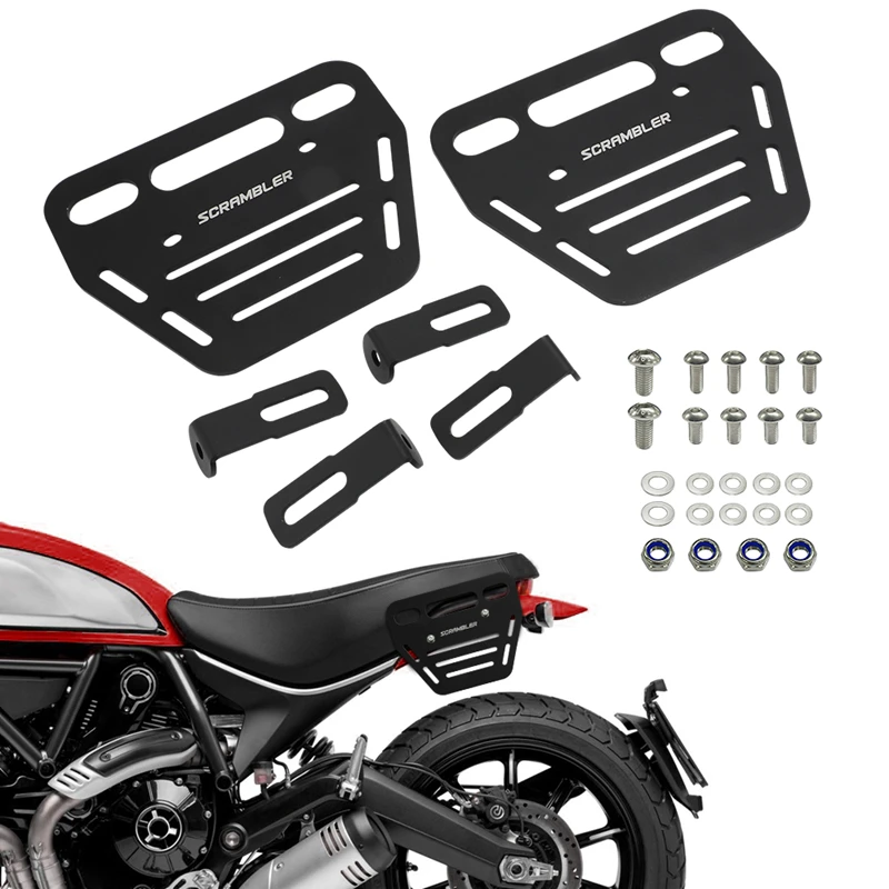 For Ducati Scrambler 620 800 Urban Classic Enduro Sixty2 Icon Motorcycle Side Luggage Rack Support Saddle Bags Mounting Brackets