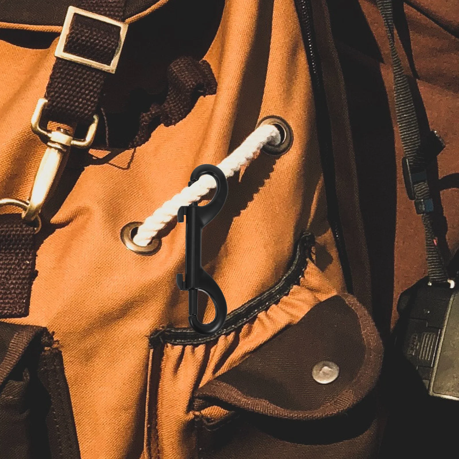 

4pcs Spring Chain Clips Double Ended Bolt Snap Heavy Duty Metal Fasteners For Dog Leash Horse Rope Webbing Strapping Marine Use