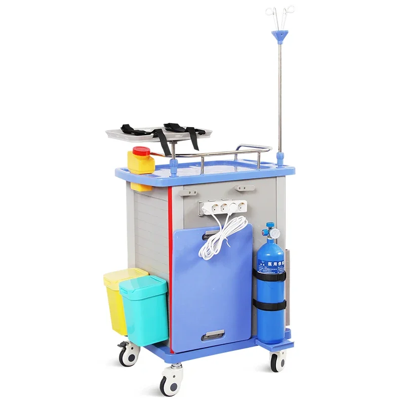 YFS001 III ABS Emergency Crash Trolley Medic Hospital Cart