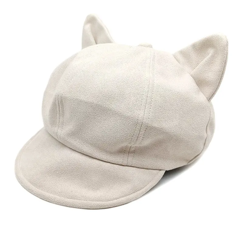 2025 الخريف والشتاء القطن طباعة قبعة مثمنة قبعة موزع الصحف قبعة الرسام العسكري قبعة لفتاة والنساء 11 #4