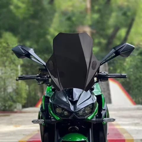 Adjustable Double-Layer Windshield Lifter Fit For Kawasaki Z900 Z650 Modified Windscreen