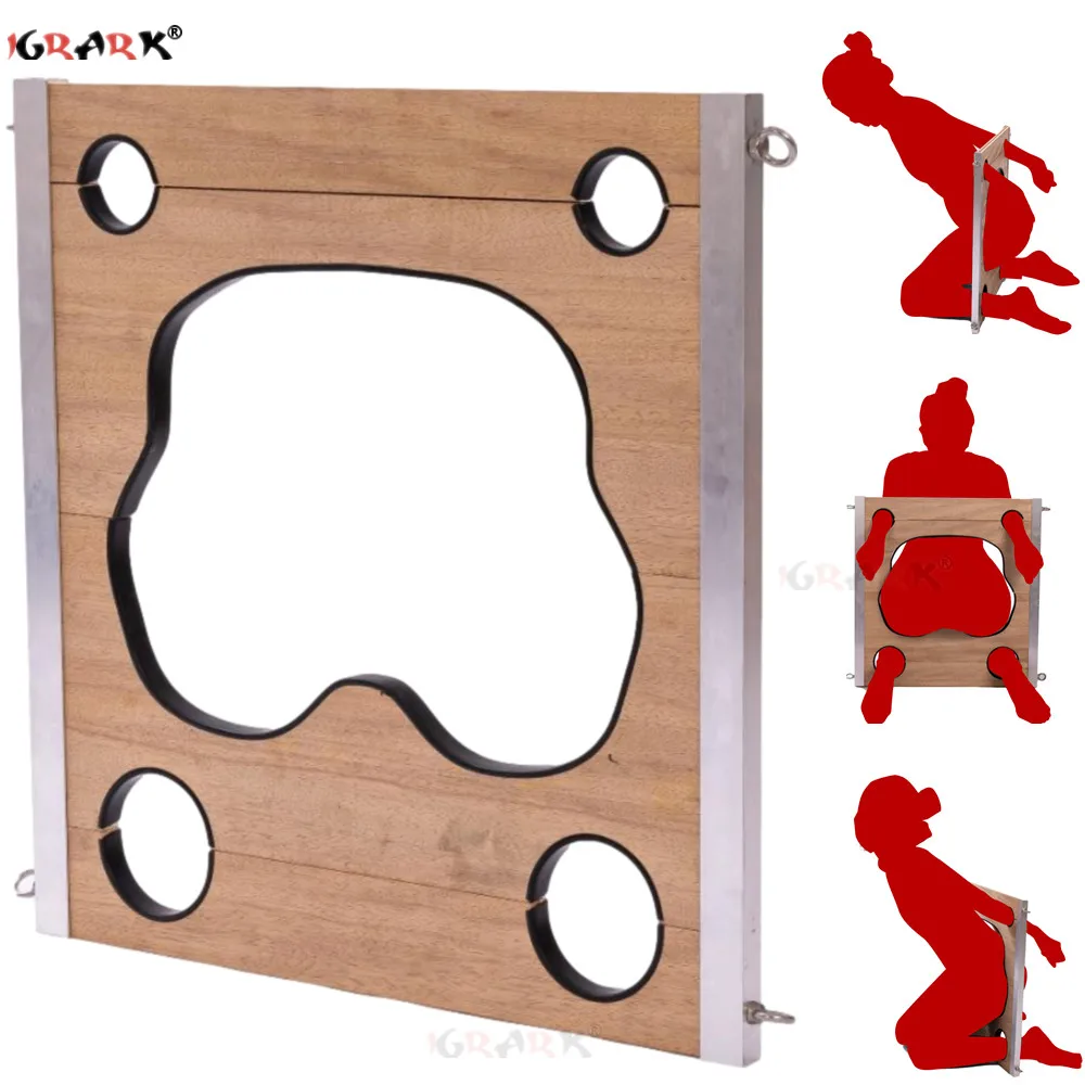 Wooden Shackles BDSM Bondage Gear Set Handcuffs Tools Sex Furniture Erotic Supplies Accessories Sex Toys for 18+ Adults Games