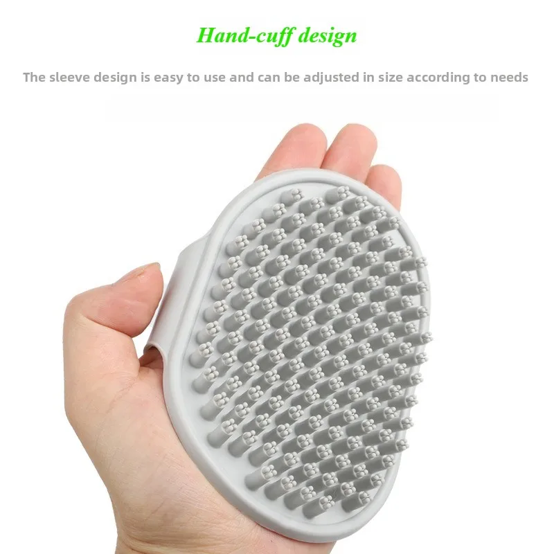 

Soft Rubber Dog Brush Comb Cat Bath Brush Rubber Glove Hair Fur Grooming Massage Brush For Dog Cats Pet Bath Supplies