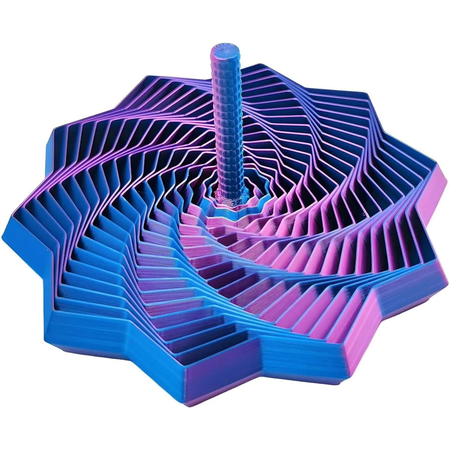 Juguete Sensorial Estrella 3D Expandible – Hexágono Fidget Anti-estrés Con Giro Suave | Ideal Para Concentración En Oficina Y Hogar | Silencioso Y Ligero (40g)