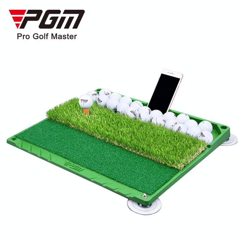 

PGM Indoor Golf Pad with Tee Box Golf Swing Trainer Tasteless Soft Rubber Bottom with Suction Cup Training Aids DJD034