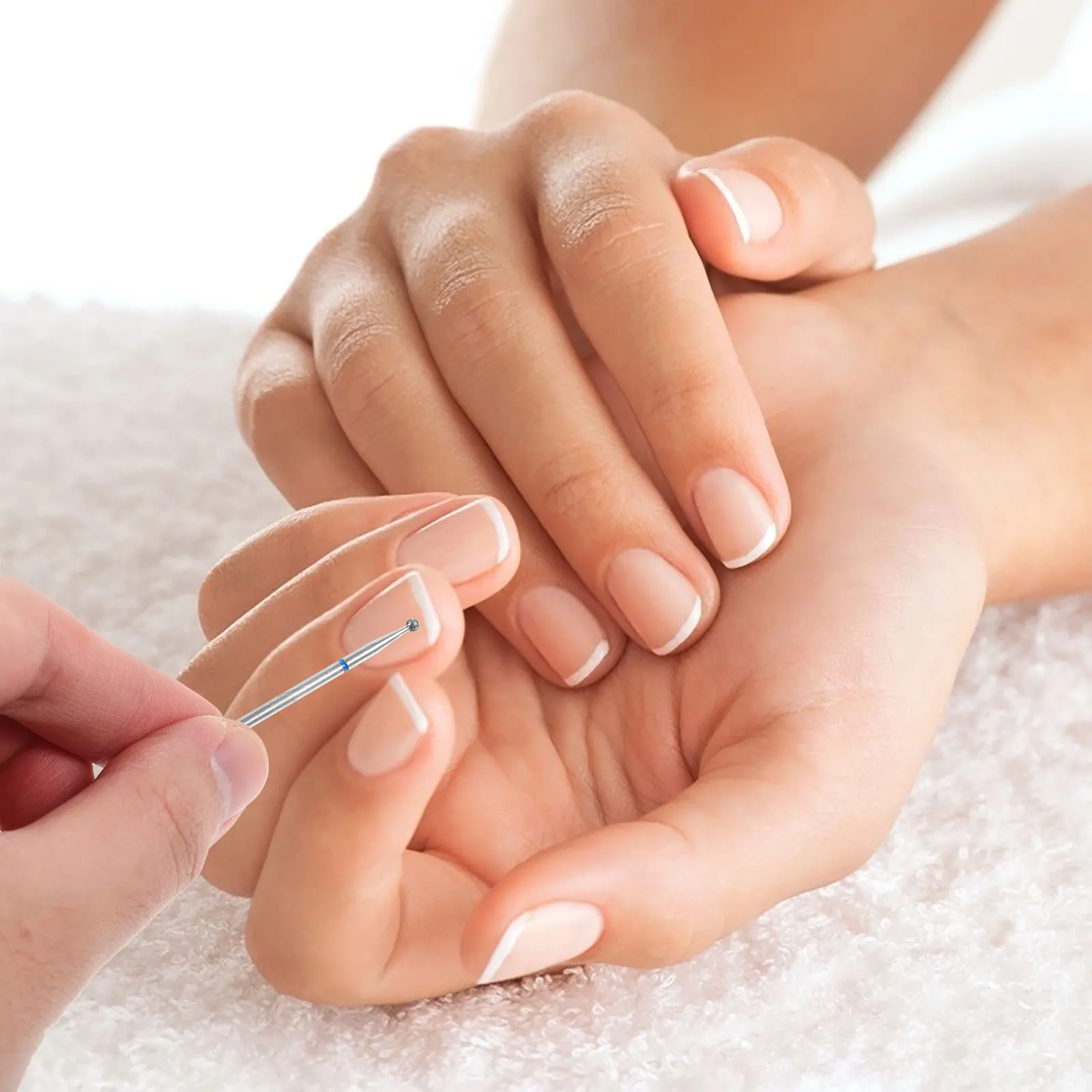 10 قطعة مجموعة لقمة ثقب الأظافر أكريليك مانيكير طحن رؤوس لإزالة الجلد الميت لتقوم بها بنفسك أدوات الملفات الكهربائية #1