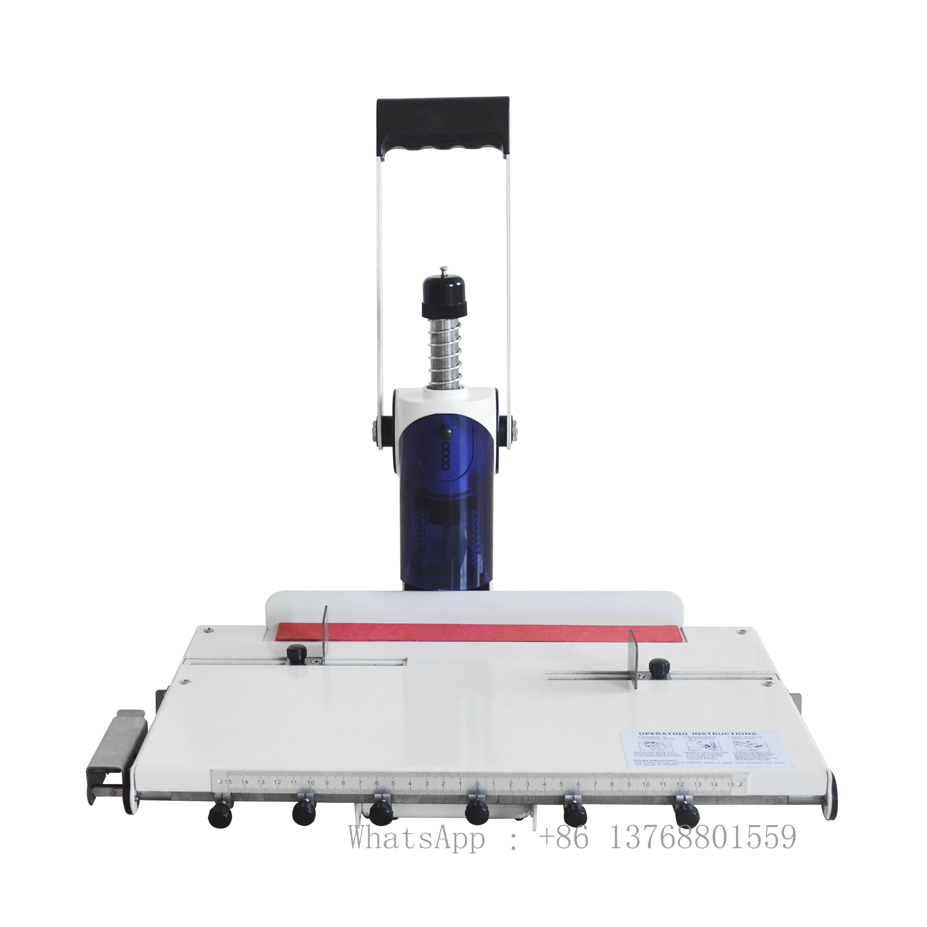 K30A เครื่องเจาะกระดาษรูเดียวแบบแมนนวล เครื่องเจาะรูกระดาษพร้อมแผ่นเคลื่อนย้ายได้