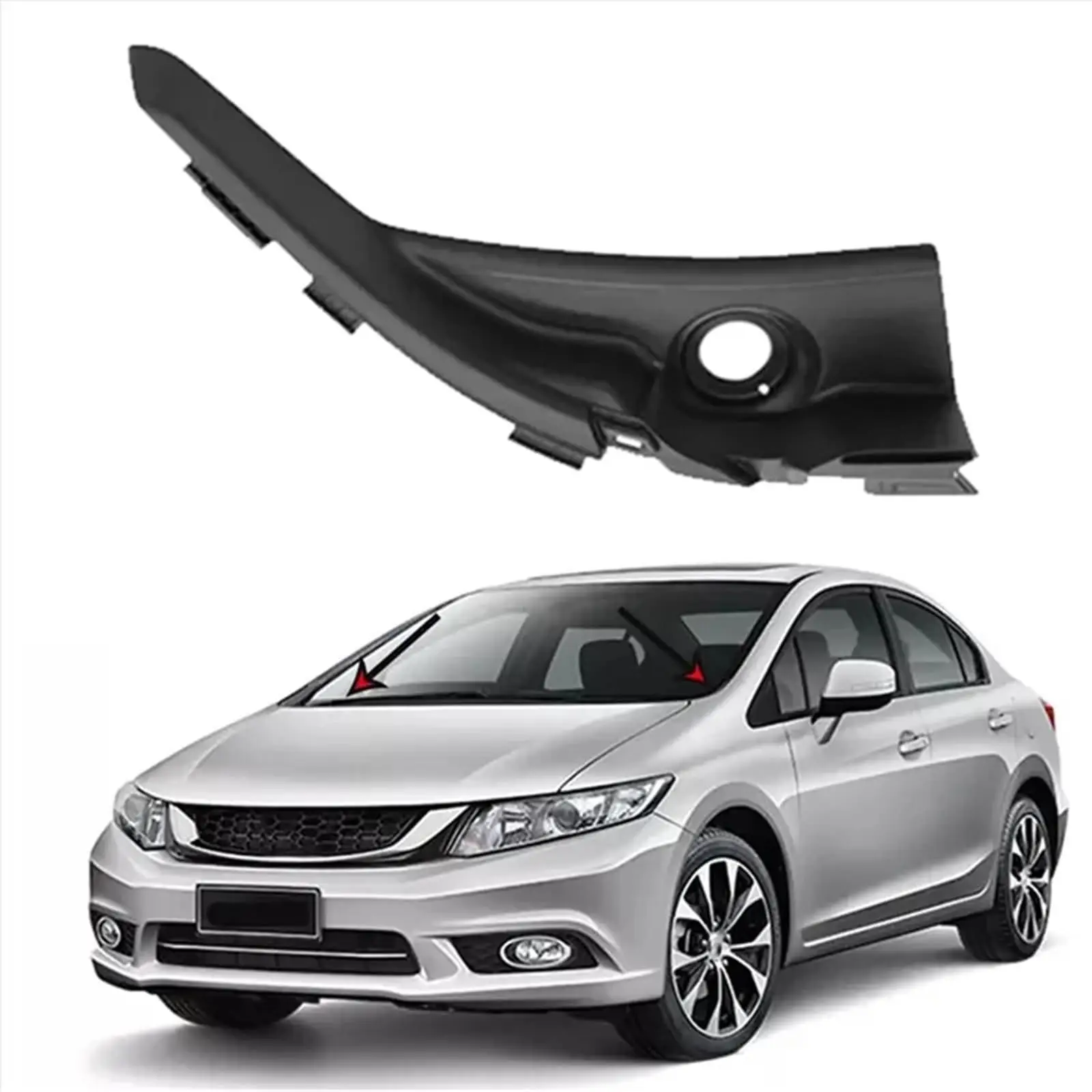 For Honda Civic 9th 2012 2013-2015 Car Front Windshield Wrap Corner Trim Wiper Side Trim Cover Lid 74210-TR0-A00 74220TR0A00 New