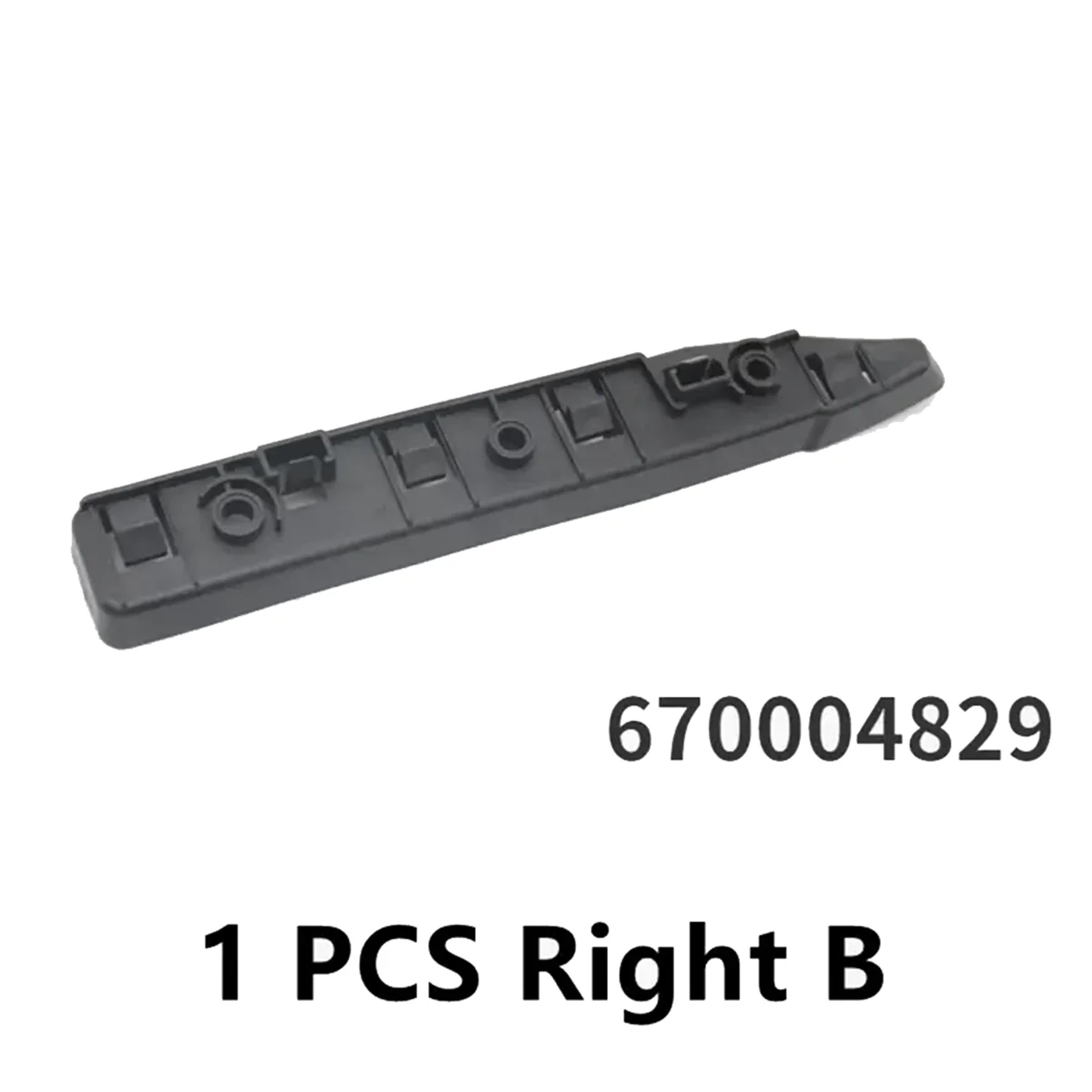 #014Y 1Pair Front Bumper Bracket Repair for Maserati Ghibli M157 2014-2020 (Black)