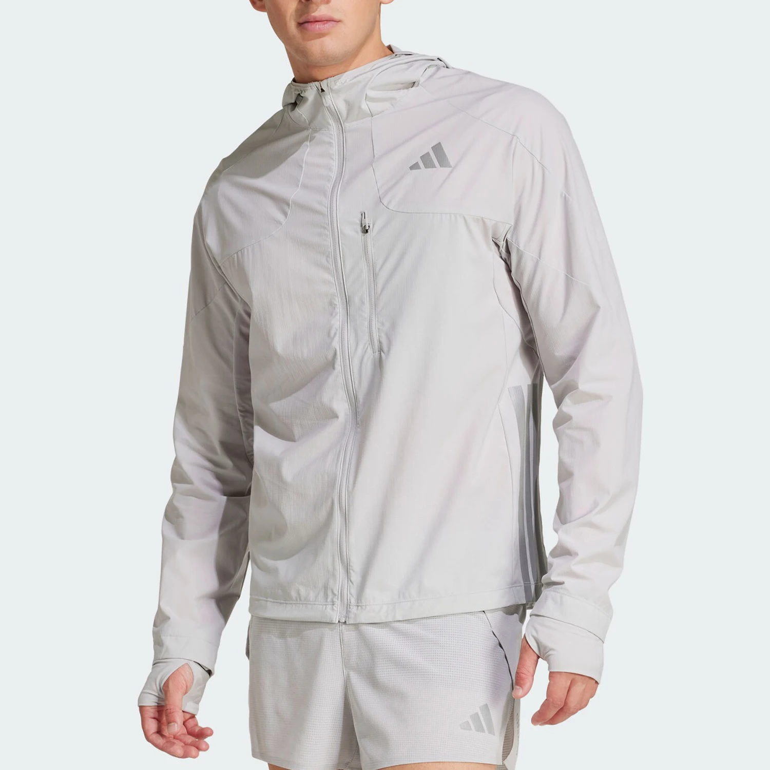Adidas genuine genuine New Men's Running Sports Hooded Jacket JM7900