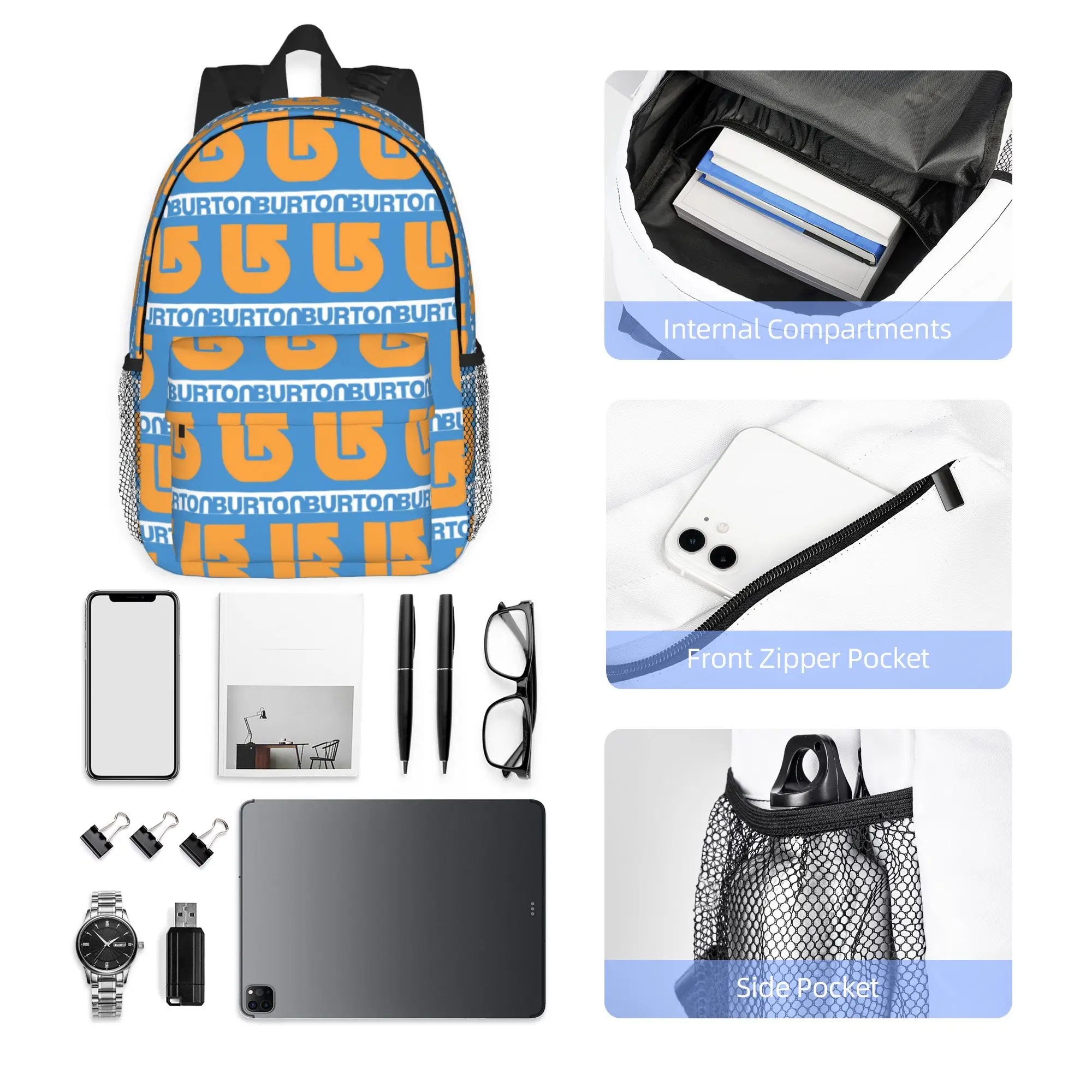 Mochila deportiva Burton Snowboard, gran oferta, mochila de gran capacidad para niños y niñas, bolsos de hombro para hombres y mujeres, mochila escolar
