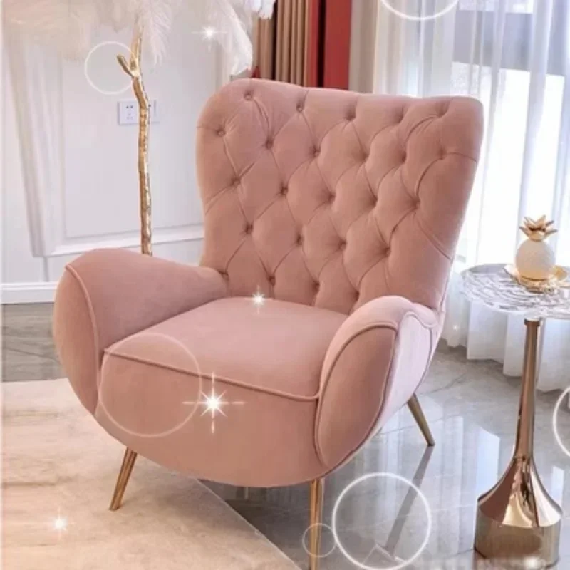 

Nordic Accent Living Room Chairs Armchair Lounge Sofa Living Room Chairs Recliner Cadeiras De Jantar Furniture Sets WRXXP