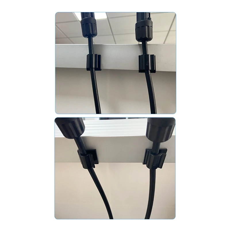 100 PCS clip per cavi per pannelli solari fotovoltaici intersecano parti di accessori per morsetti per cavi fotovoltaici per staffa per telaio solare nera