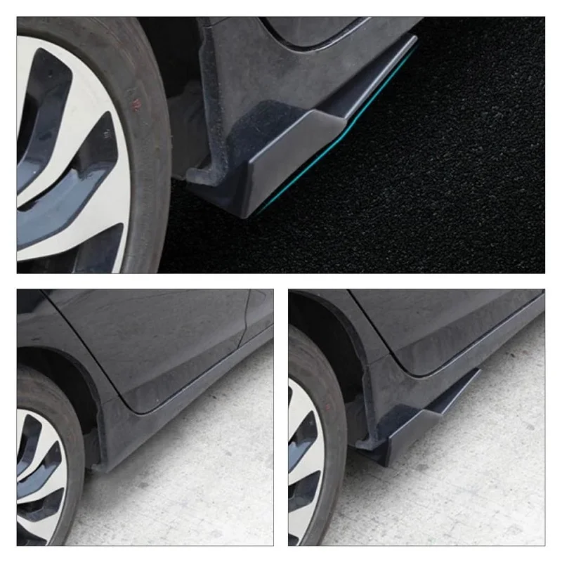 

2PCS Car Side Skirt Rocker Splitter Winglet Side Wing Bumper Lip Bumper Side Skirts Universal 45cm