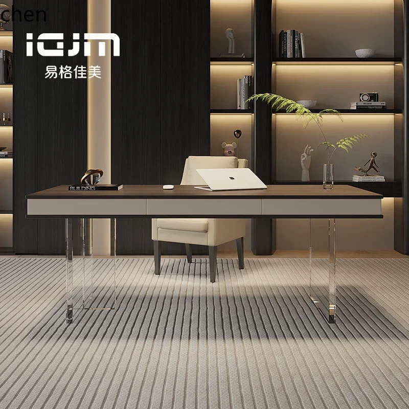 y9.3-  Minimalist Adult Home Living Room Acrylic Suspended Office Computer Desk Ready to ship and purchase with peace of mind