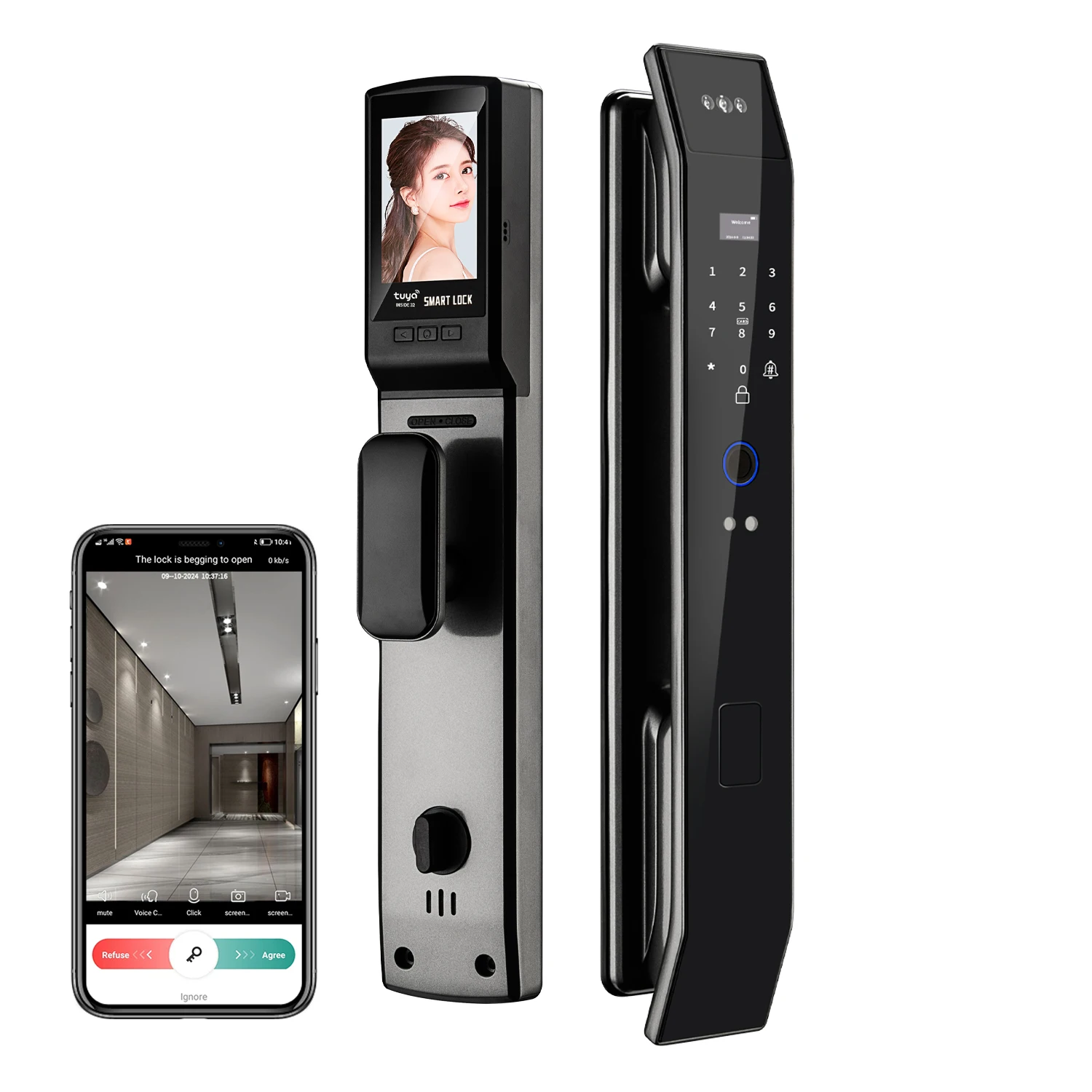 

Smart deadbolt safety electric door lock