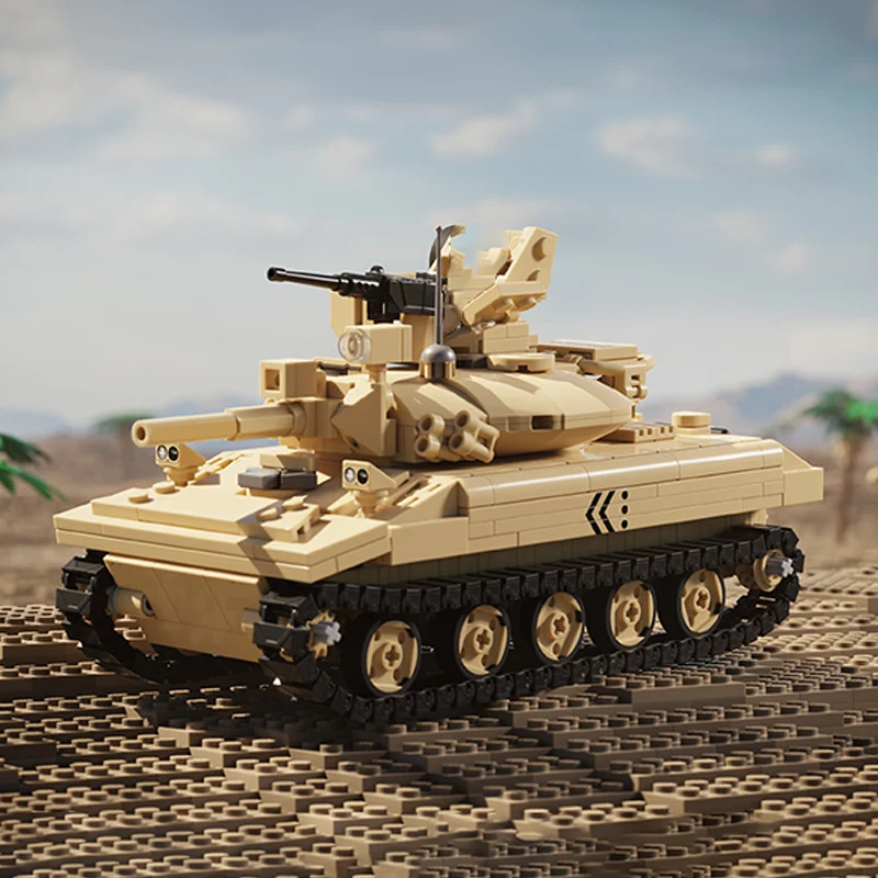 M551 Reconnaissance Vehicle Model MOC Building Bricks War Equipment Modular Technology Gifts Holiday Assemble Children Toys Suit