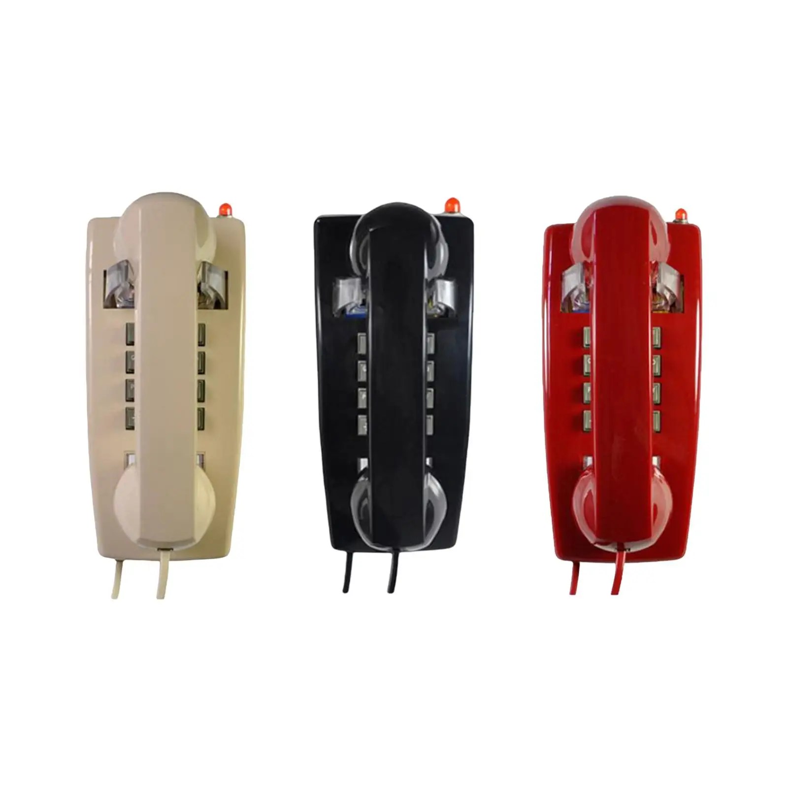 Landline Wall Mount Phone with Cord with Indicator Wall Telephone Wall Phone for Home Airport