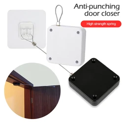 Punch-Automatic Door Closer 500/800g Wire Rope Retractable Automatic Recovery Coil Closing Device Door Hardware