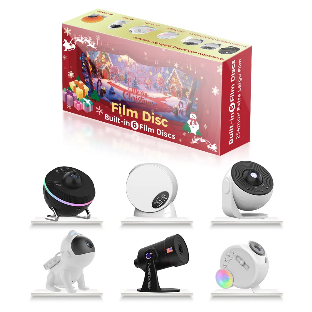 4K Christmas Star Galaxy Projector Light Discs 6Pcs Christmas HD Image Replacement Projection Slides - Projector Not Included