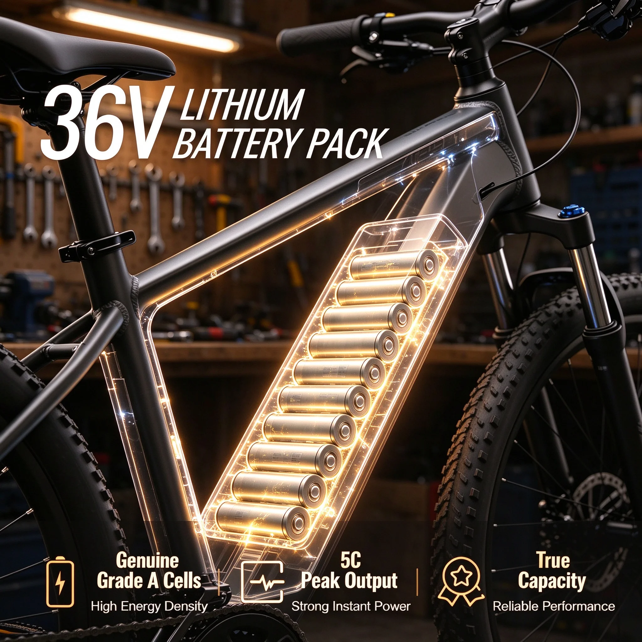 VICTPOWER 36V 14Ah Ebike Replacement Battery for Hailong PRO Electric Bicycle Lithium ion Rechargeable Li-ion Battery with BMS