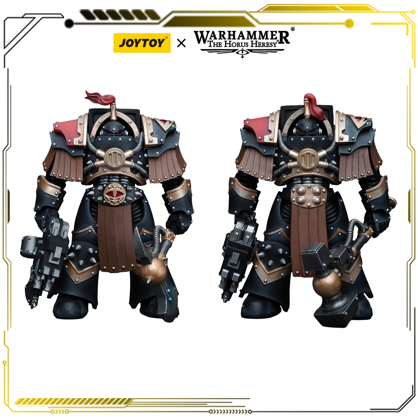 

JOYTOY Warhammer 40K 1/18 Action Figure 13.6cm Sons of Horus Justaerin Terminator Squad with Carsoran Power Axe/Thunder Hammer