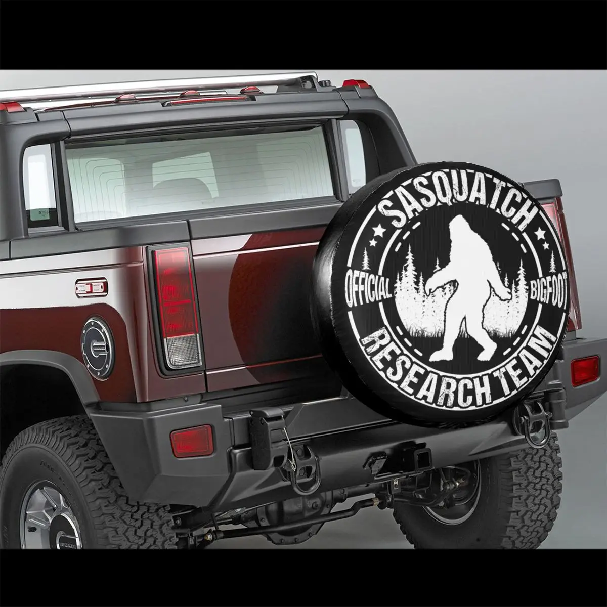 Bigfoot Research Team Spare Tire Cover Case Bag Pouch for Jeep Hummer Animal Car Wheel Protectors Accessories 14