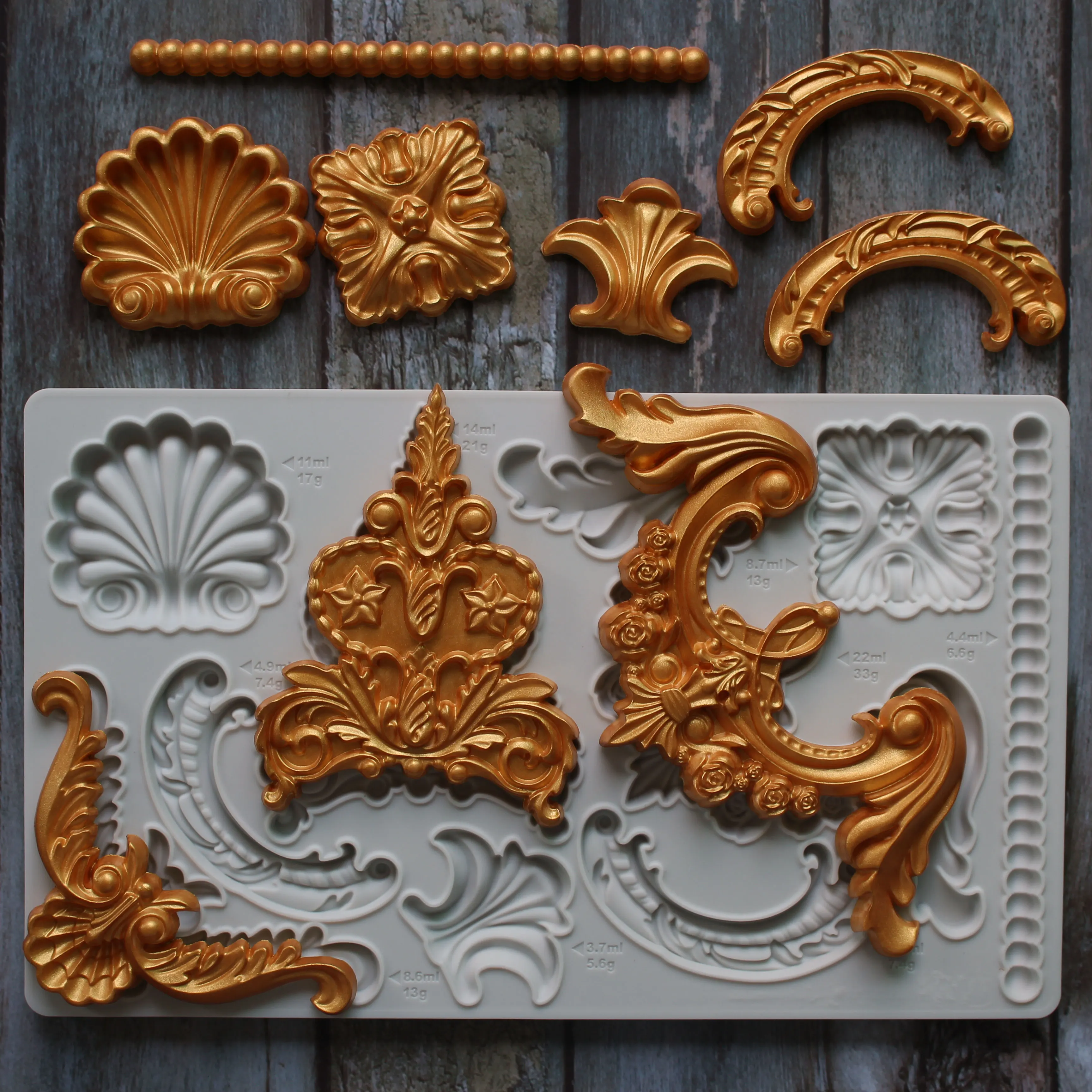 Relief Totem Border Wedding Decoration Silicone Mold Fondant Cake Tool Gumpaste Sugarcraft Chocolate Forms Bakeware Tools