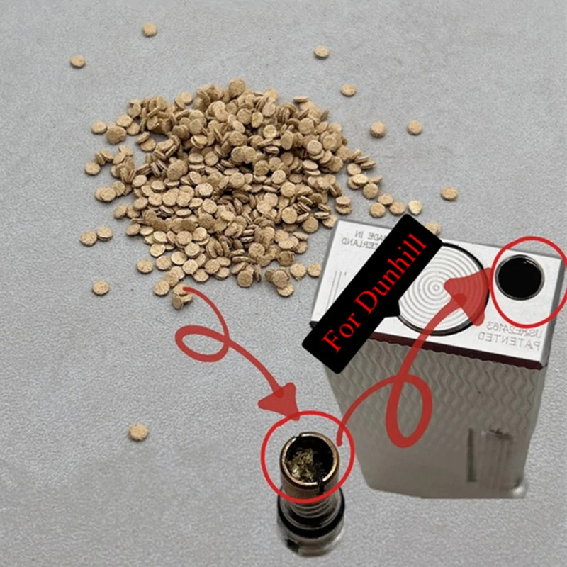 

10 шт., хлопковый фильтр с регулировкой пламени для запальнички Dunhill, регулятор пламени, нижний клапан, снижение давления, ремонт, внутренние запасные части