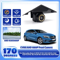 HD AHD 1080P Front View Logo Camera For Mercedes Benz A W176 177 B C E S G M CL CLA CLB CLS GL GLA GLB GLC GLE GLK SL SLK Class