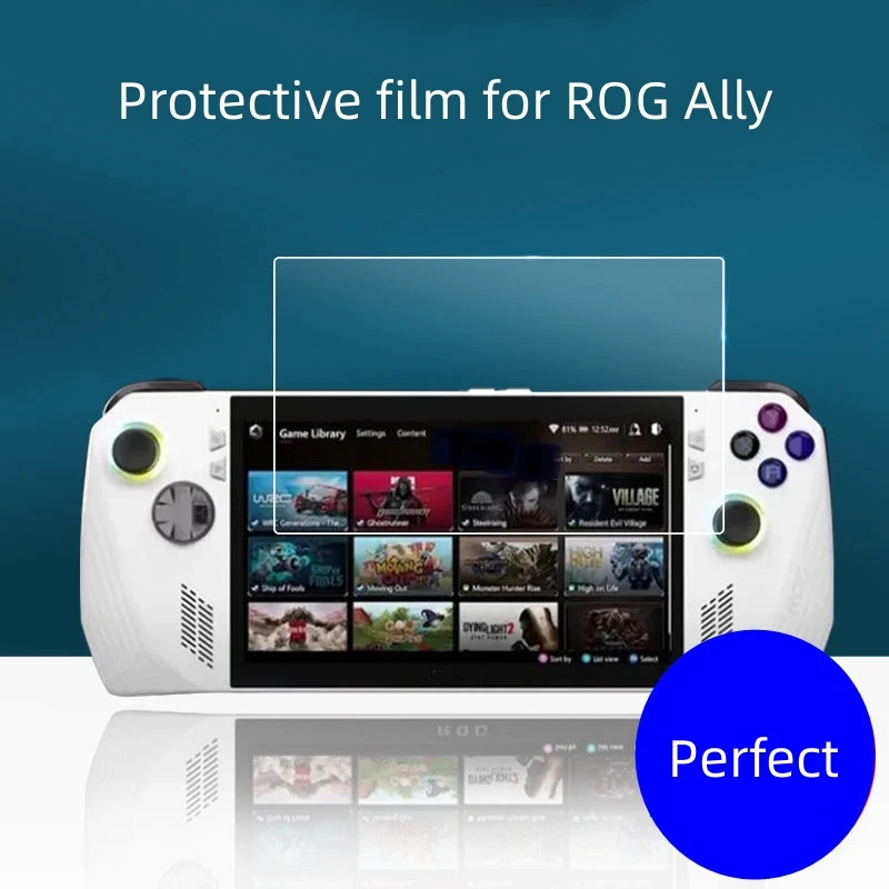 

for Rog Ally Gaming Handheld Game Machine Tempered Glass 9H Premium Game Machine Screen Protector Protection Film