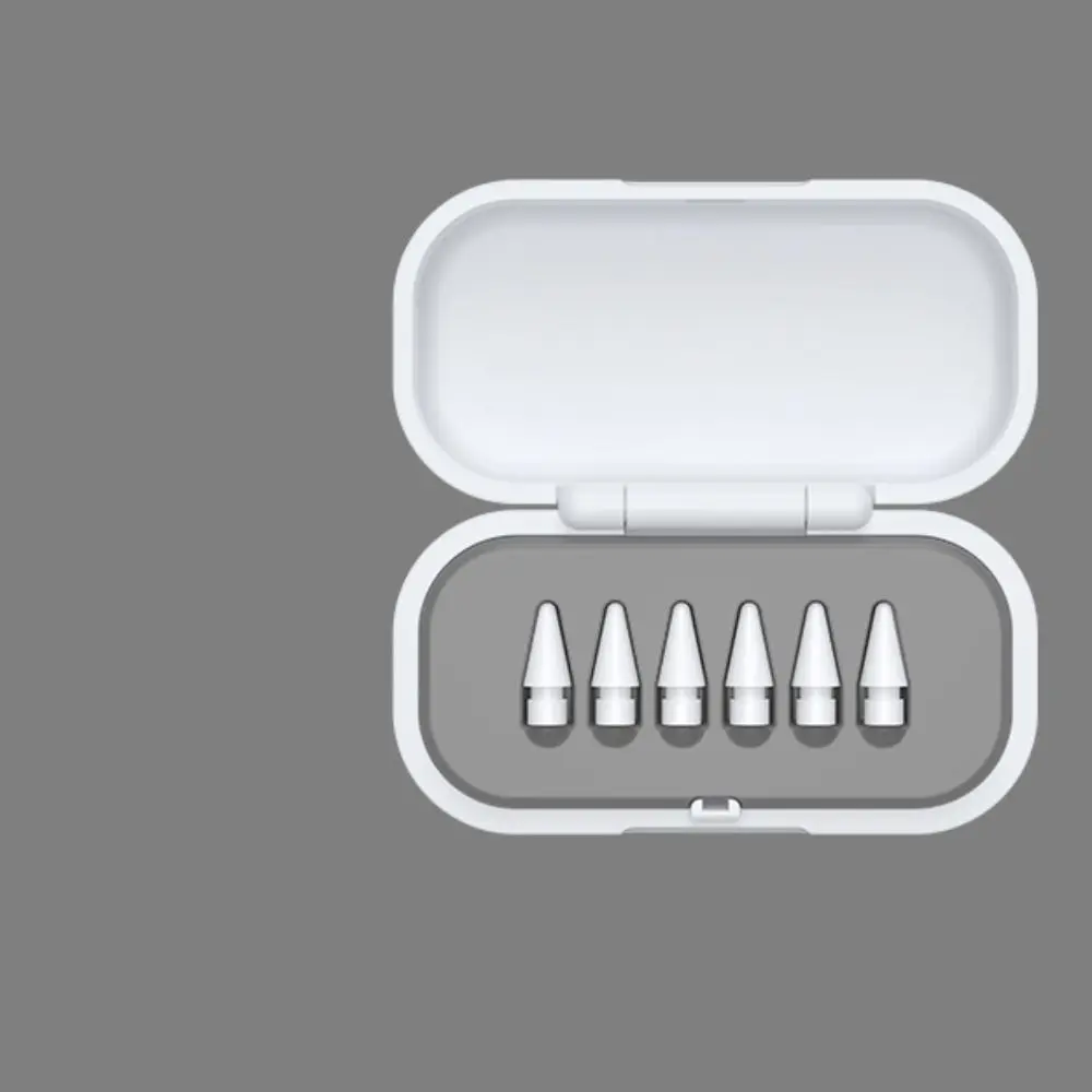 

4PCS/5PCS/6PCS Anti-scratch Pencil Tips Storage Box Shockproof Colorful Stylus Nib Box Portable PP Lining for Apple Pencil