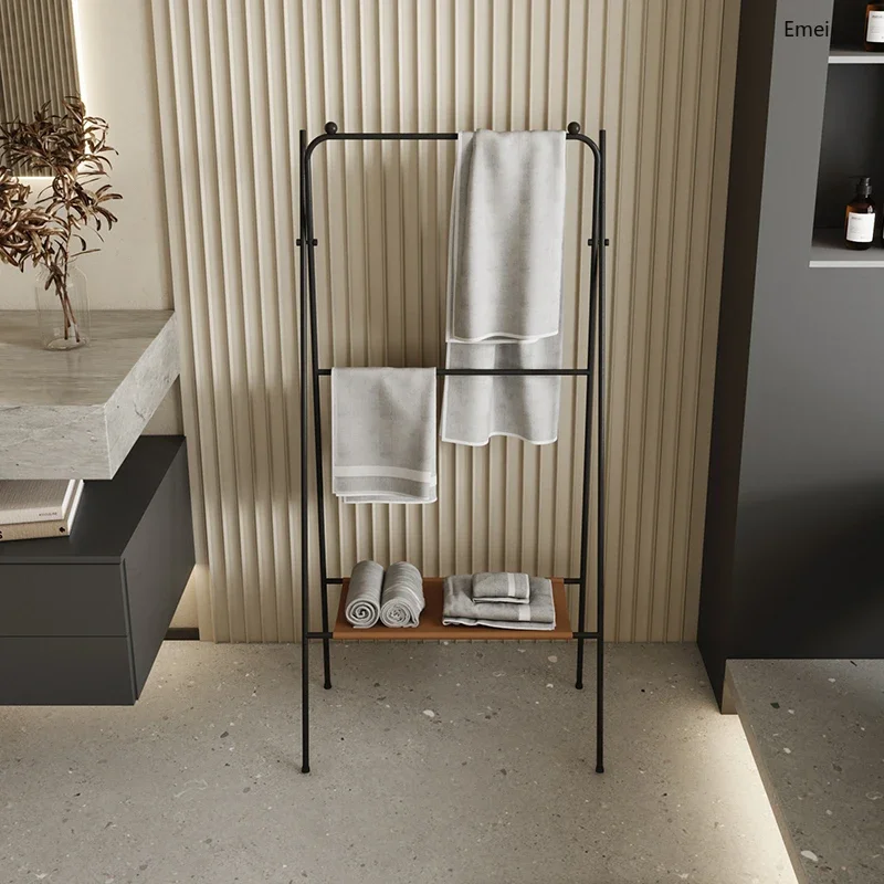 

Nordic Simple Design Punch-Free Floor Storage Rack Towel Rack Bathroom Bathroom Bedroom Storage Shelves