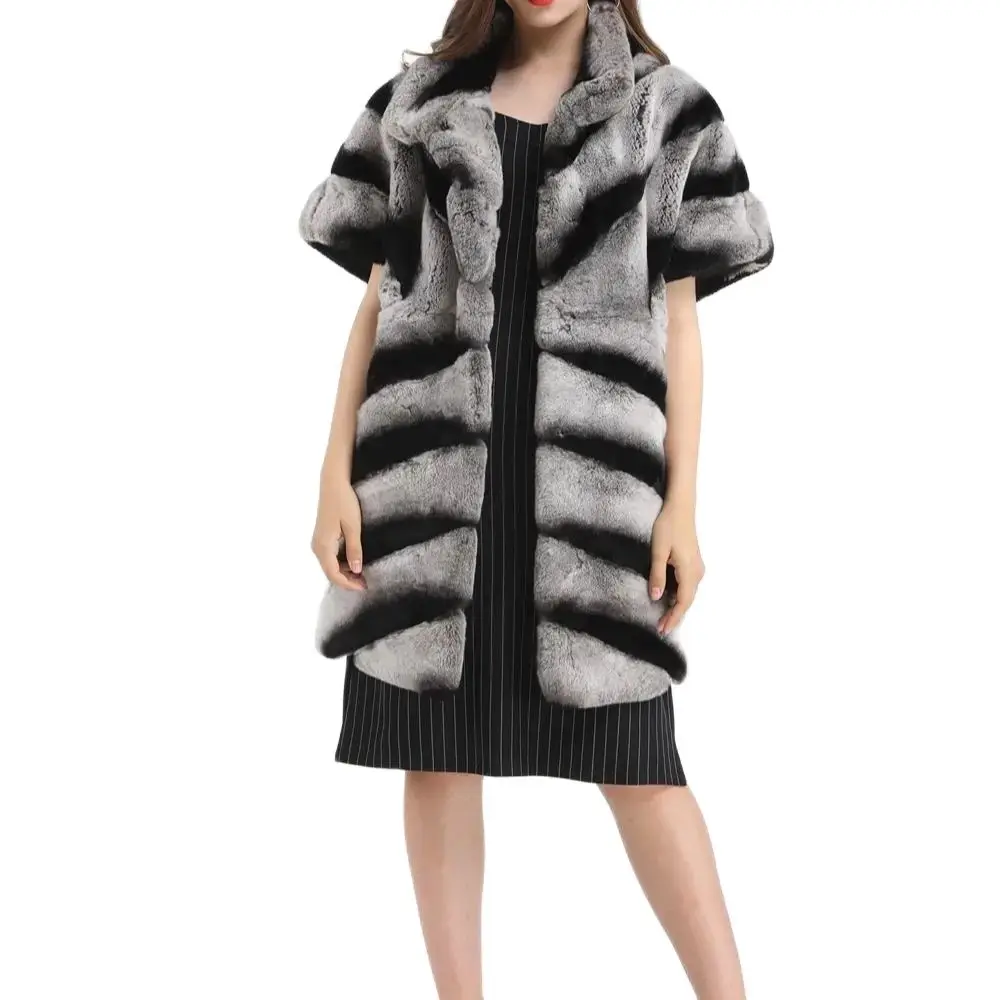 스트라이프 렉스 토끼 조끼(반소매, 스트라이프) 1907005