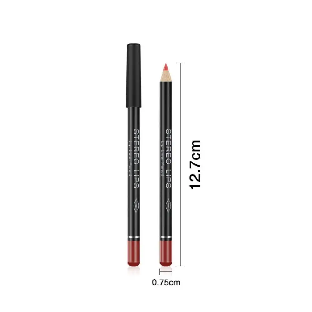 Matita per labbra opaca professionale a lunga durata Labbra rimpolpanti Trucco liscio Lipliner Matita per rossetto con riempimento perfetto impermeabile