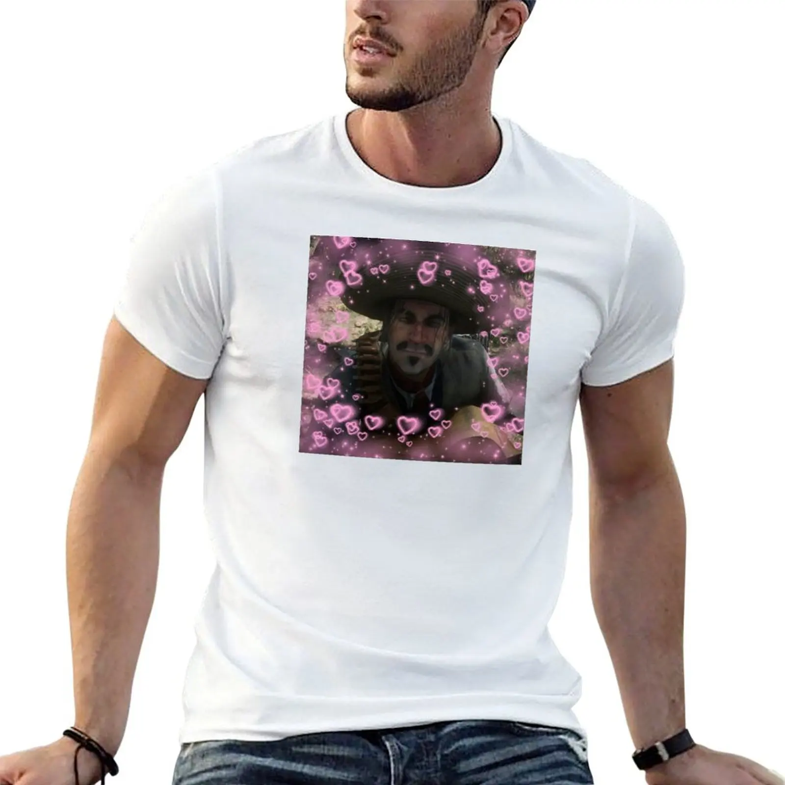 

T-Shirt for Javier cotton Hearts white t t pack man shirt man shirts Escuella