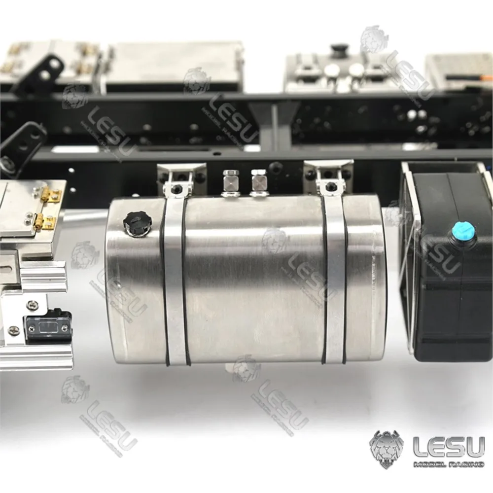 อะไหล่ LESU ถังน้ำมันไฮดรอลิกโลหะขนาด 95 มม. สำหรับรถบรรทุกแทรคเตอร์ รถดัมพ์ ของเล่นกลางแจ้ง ขนาด 1/14 ยี่ห้อ Tamiyaya รุ่น TH16721