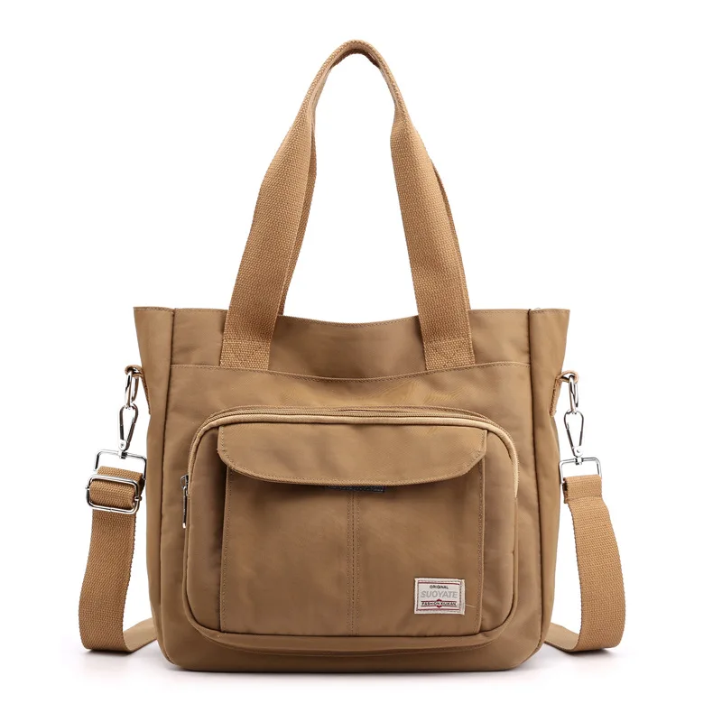 Canvas Bag Large Capacity Women\'s Commuter Bag Casual Totes Bag Nylon Messenger Bag 2024 Classic Female Travel Handbag