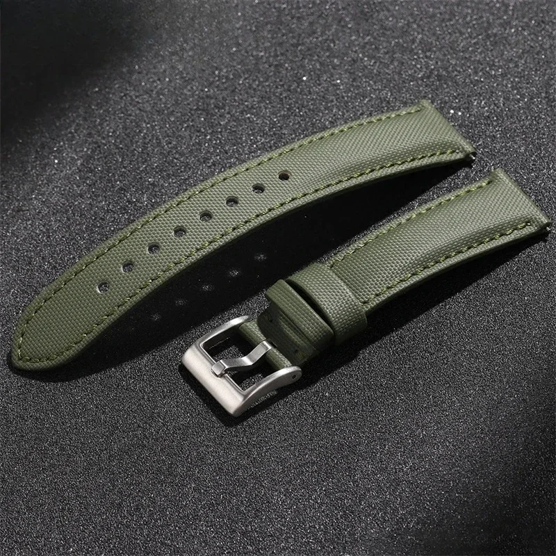 Hochwertiges Uhrenarmband aus Segeltuchleder, 20 mm, 22 mm, für Seiko, wasserdichtes Uhrenband aus Stoff, Armband mit Schnellverschluss, Zubehör.