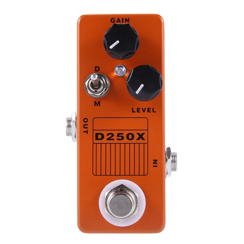 

Mosky D250X Mini Overdrive предусилитель для гитары педаль эффектов с настоящим обходным переключателем