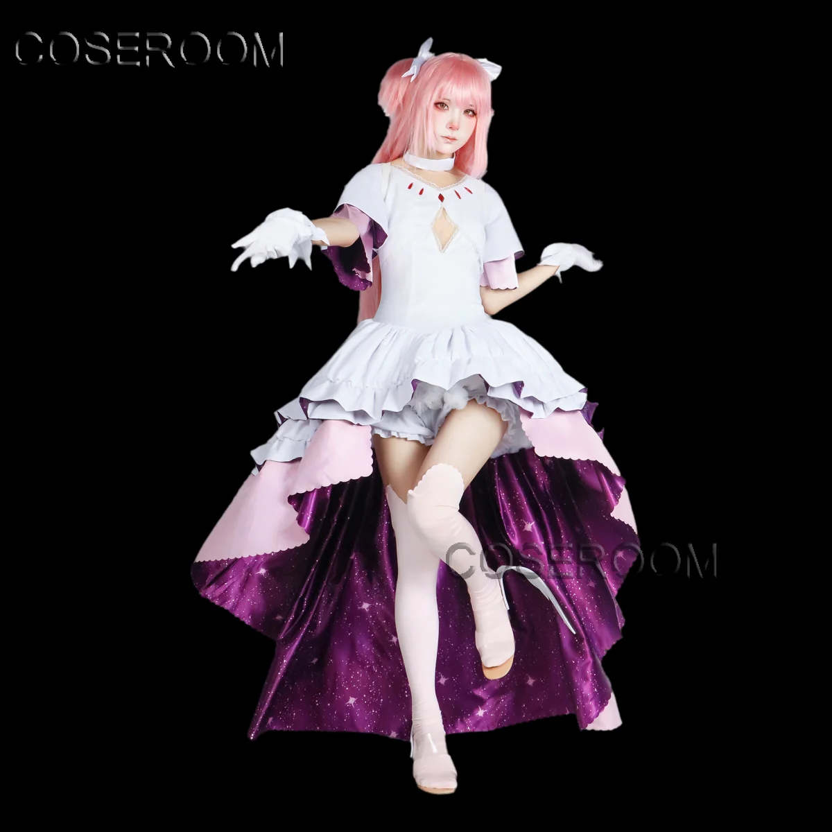 

COSEROOM Puella Magi Madoka Magica Kaname Madoka Cosplay Costume Outfits Women Halloween Carnival Party Role Play Uniform