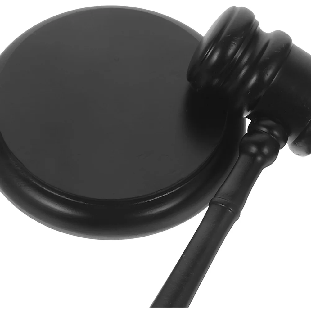 

1Set Wooden Judge Gavel Auction Hammer Retro Style Comfortable Grip Courtroom Collector Display Base Kit
