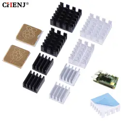 5pcs/set For Raspberry Pi Heatsink Kit Copper Aluminum Heatsink Cooling Cooler For Raspberry Pi 3 Pi 2 Pi 4 Model B+