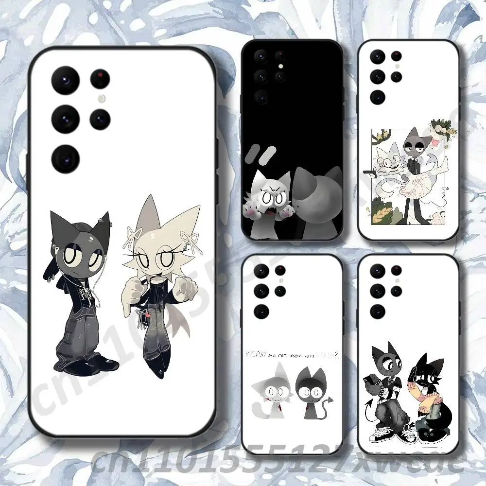 S-Sprunki-es Grey Wenda Phone Case For Samsung S10,S21,FE,S21 ,S26,S25,S24,S23,Ultra,S9,S22,Plus Black Shockproof Silicone Sof