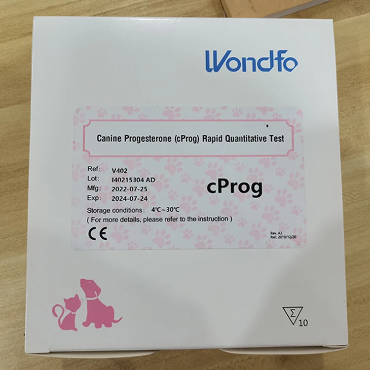 Wondfo Finecare vet veterinary use canine dog Cat cprog progesterone YG101 CRP Test reagent