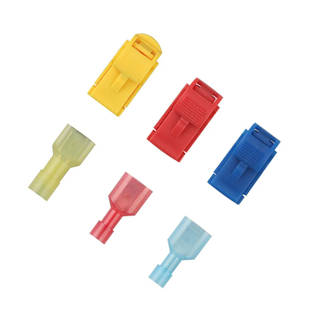 

1Set T-Tap Wire Splice Connectors Stainless Steel Clip Copper Quick Connector Antiaging Simple Wiring